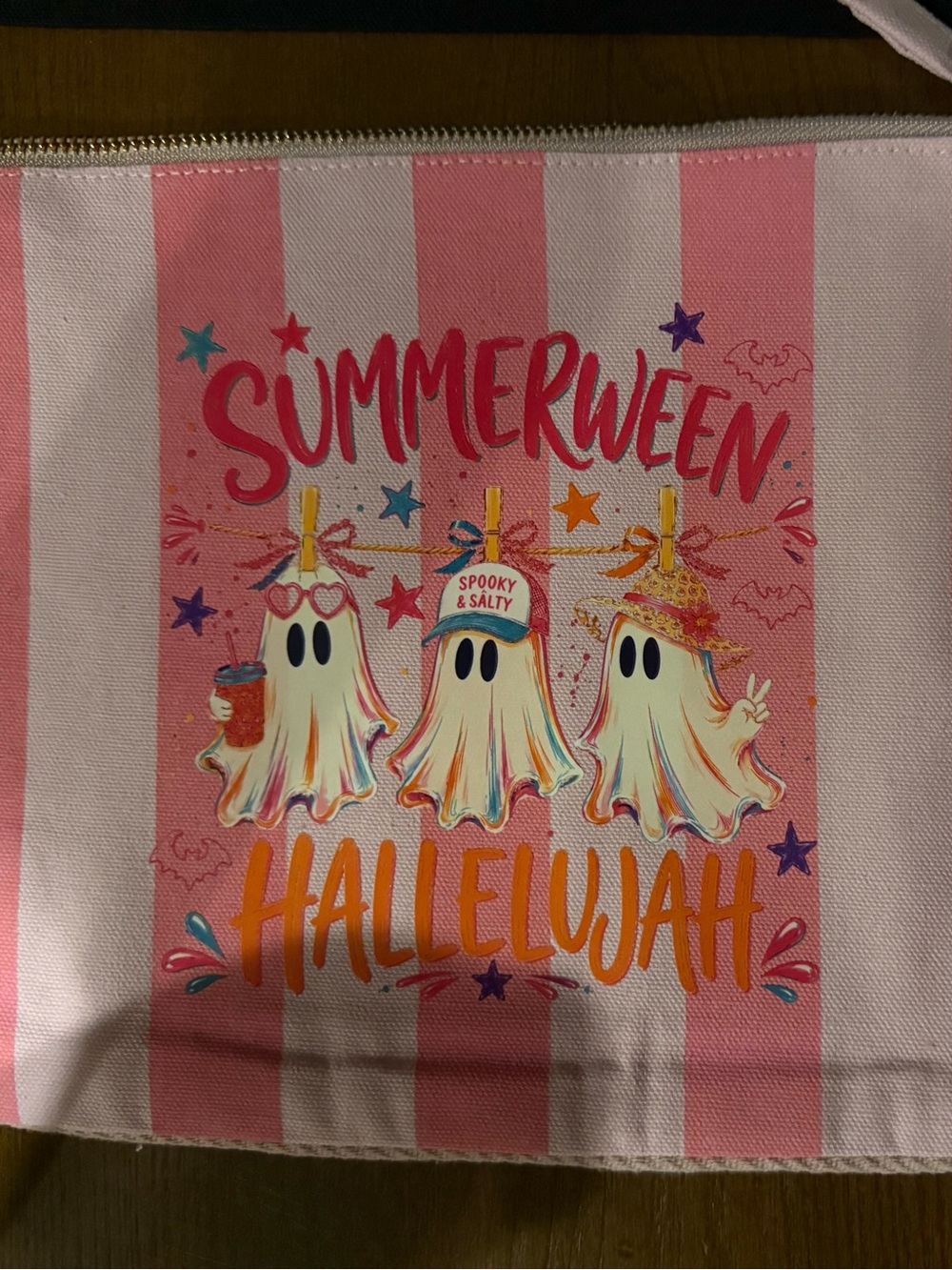 Pink 'Summerween Hallelujah' Pouch
